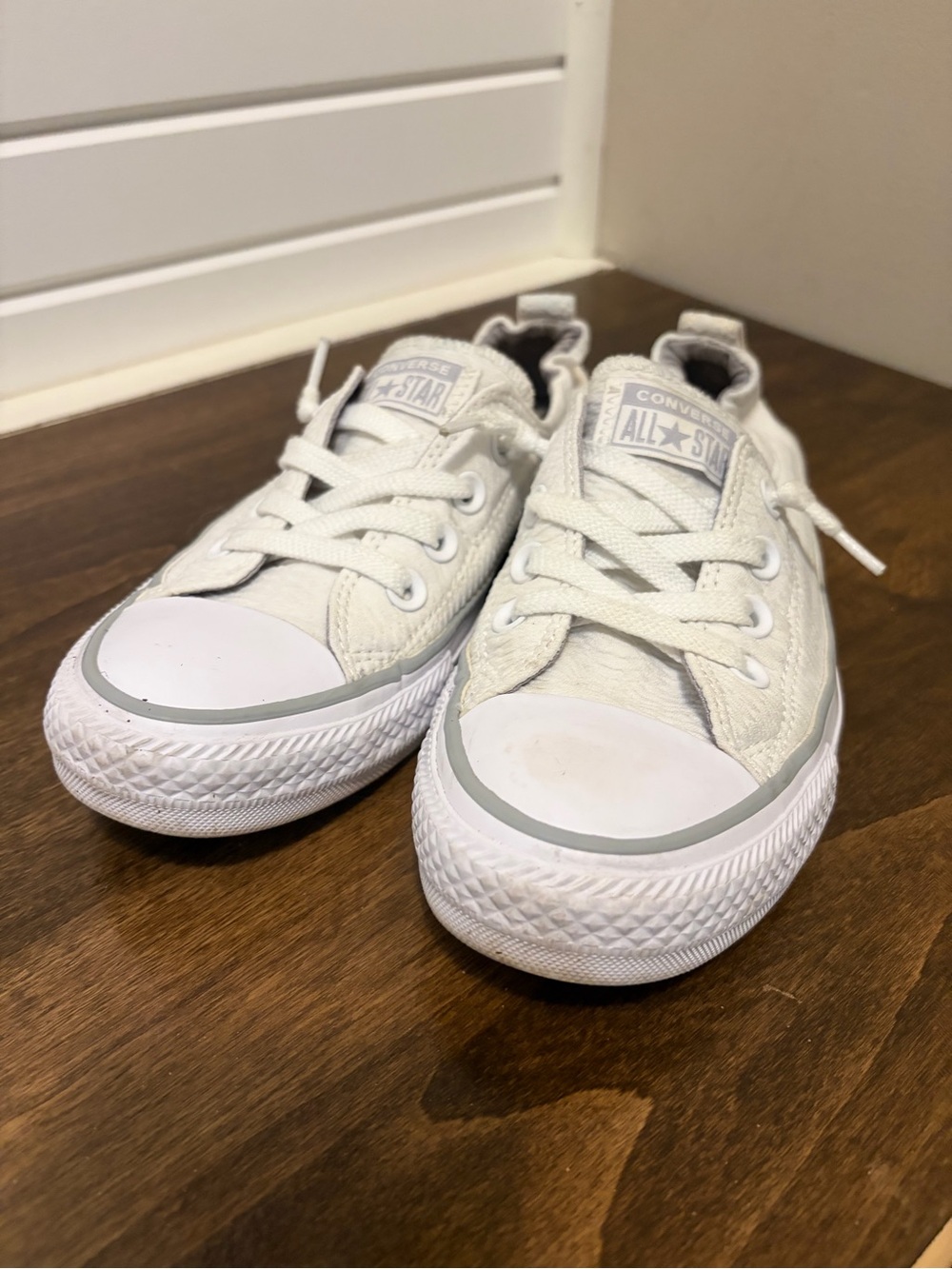 Converse White Low-Top Canvas All Star Sneakers